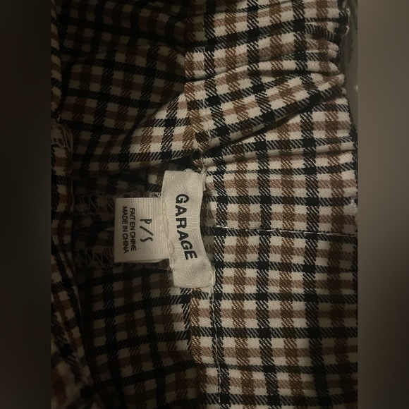 NWT Yellow plaid garage pants - Picture 2 of 6